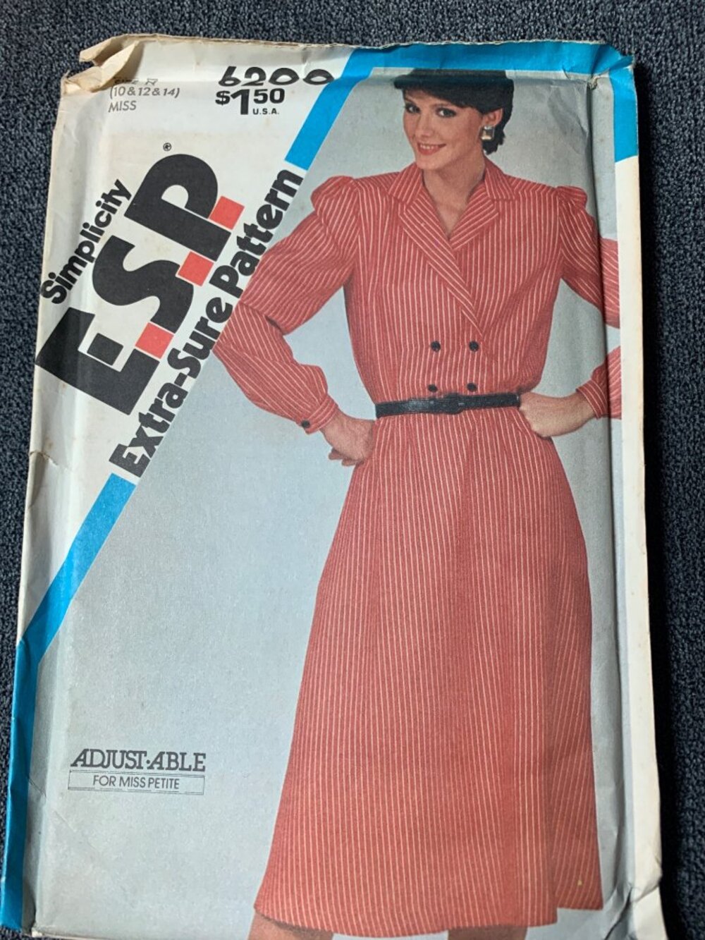 Simplicity Misses Dress Sewing Pattern Size 10 12 14 6200 - Uncut